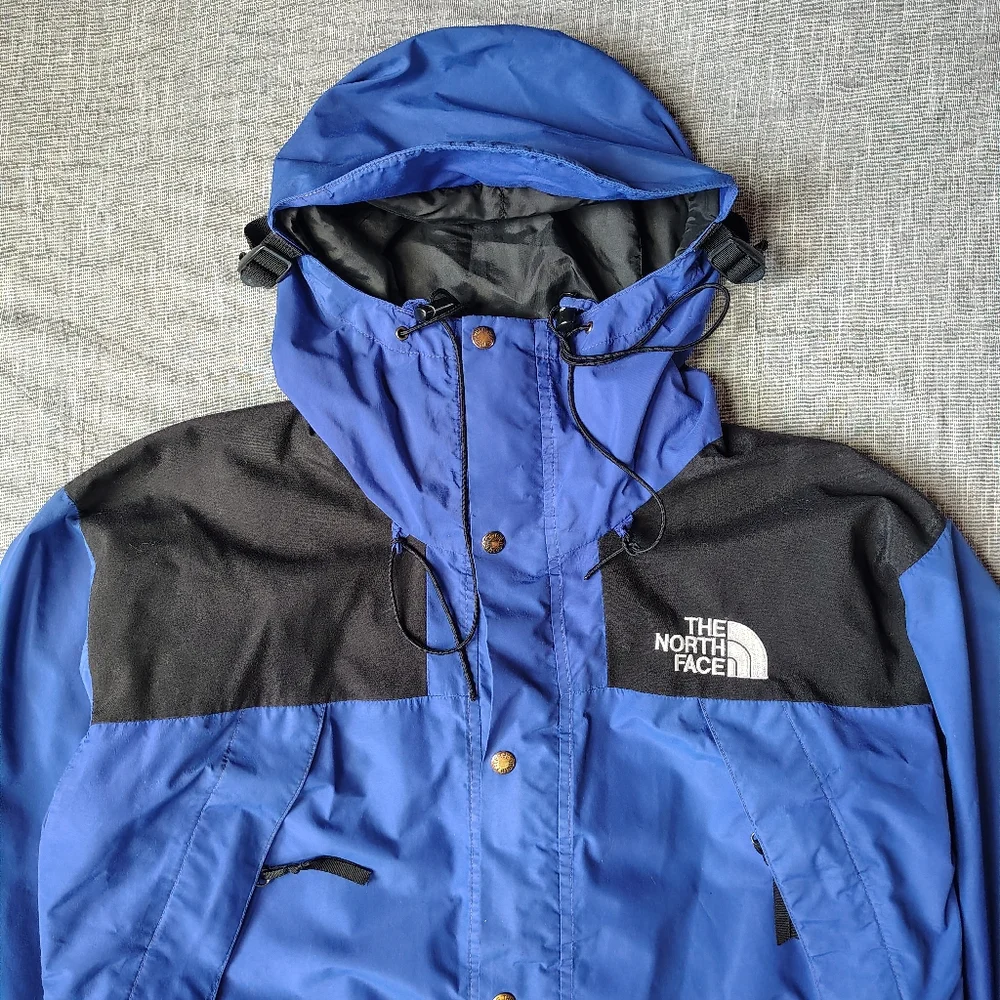 VINTAGE‎ The North Face Mountain Guide Jacket Blue Black Gortex Mens